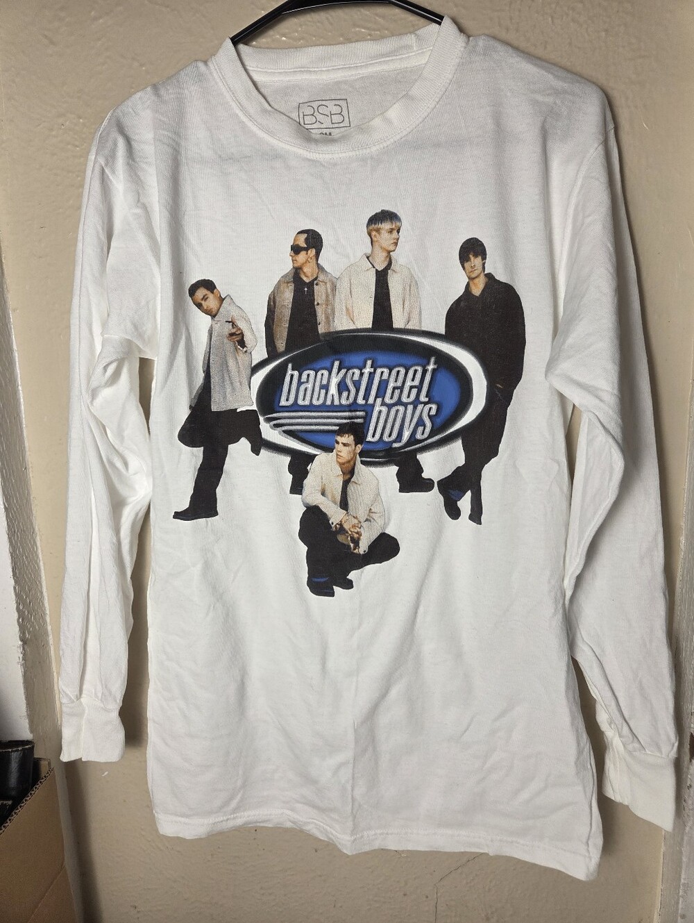 Backstreet Boys BSB Long Sleeve Band Concert T-shirt Size S Tour Womens